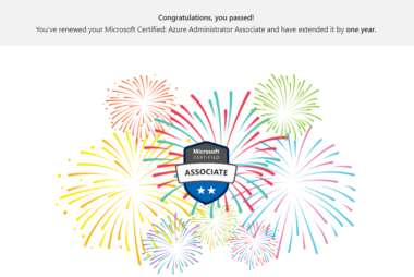 Azure administrator renew